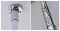 ROLTECHNIK EQUI teleskopický stabilizační prvek pro uchycení do stropu, brillant   EI TWP 3000 VE