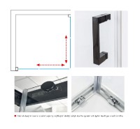 ROLTECHNIK Lega Line sprchový kout čtvercový LLS2 800 výplň transparent,černá   554-8000000-05-02