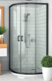 ROLTECHNIK Lega Line sprchový kout čtvrtkruhový LLR2 800 výplň transparent,černá   555-8000000-05-02