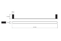 BEMETA COPRA držák ručníků 600 mm, měděná mat 176204020