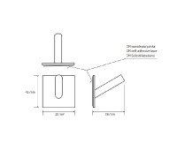 BEMETA EASY háček jednoduchý, nerez, stříbrná mat  163106265