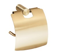 BEMETA ZYRA držák toaletního papíru s krytem, zlatá light mat  174112012