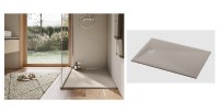 RONAL AIR W37A sprchová vanička, obdélníková 900 x 700 mm, litý mramor,  konopí   W37AS09007015