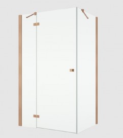 RONAL ANNEA ANT boční stěna v 90°,š.700 copper brushed,čiré   ANT07002707