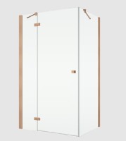 RONAL ANNEA ANT boční stěna v 90°,š.700 copper brushed,čiré   ANT07002707