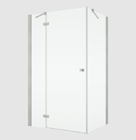 RONAL ANNEA ANT boční stěna v 90°,š.700 nickel brushed,čiré   ANT07002507