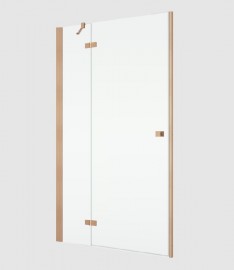 RONAL ANNEA AN13W 1-křídlé dveře+stěna,panty vlevo,1000 copper brushed,čiré   AN13WG10002707