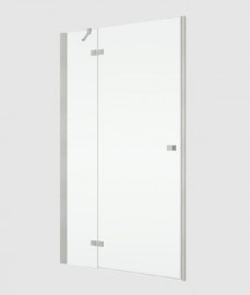 RONAL ANNEA AN13W 1-křídlé dveře+stěna,panty vlevo,1000 nickel brushed,čiré   AN13WG10002507