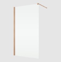 RONAL ANNEA ANT1 boční stěna v 90° 300-1200 mm, copper brushed,čiré   ANT1SM12707