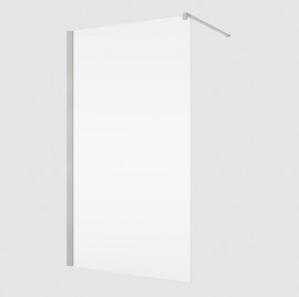 RONAL ANNEA ANT1 boční stěna v 90° 300-1200 mm, nickel brushed,čiré   ANT1SM12507