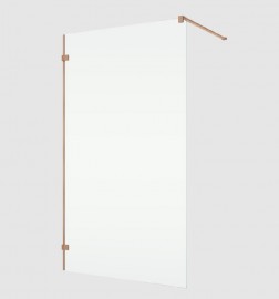 RONAL ANNEA ANTW1 boční stěna v 90° 900 mm,L-kování, copper brushed,čiré   ANTW109002707