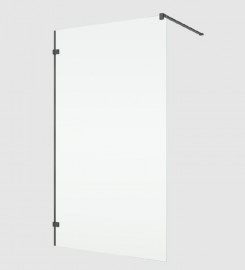 RONAL ANNEA ANTW1 boční stěna v 90° 900 mm,L-kování, gun metal brushed,čiré   ANTW109002607