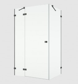 RONAL ANNEA ANTW boční stěna v 90°,š.900 gun metal brushed,čiré   ANTW09002607