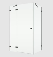 RONAL ANNEA ANTW boční stěna v 90°,š.1000 gun metal brushed,čiré   ANTW10002607