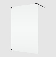 RONAL CADURA CAT4 pevná stěna samostatná Walk-in š.901-1400 černá,Shade   CAT4SM20668
