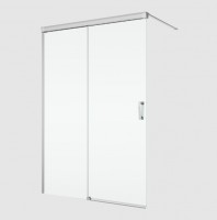 RONAL CADURA CAW2 pevná stěna samostatná Walk-in+posuvný díl 1401-1600 aluchrom,Shade  CAW2DSM25068