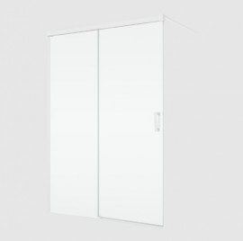 RONAL CADURA CAW2 pevná stěna samostatná Walk-in+posuvný díl 1401-1600 bílá,Shade  CAW2DSM20968