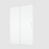 RONAL CADURA CAW2 pevná stěna samostatná Walk-in+posuvný díl 1401-1600 bílá,Shade  CAW2DSM20968