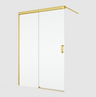 RONAL CADURA CAW2 pevná stěna samostatná Walk-in+posuvný díl 1401-1600 zlatá,Shade  CAW2DSM21268