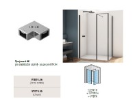 RONAL DIVERA VTBTK spojovací díl pro spojení 2 vodorovných vzpěr, aluchrom   VTBTK.50