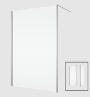 RONAL DIVERA D22WI1H WALK-IN stěna, vodorovná vzpěra,š. 900, aluchrom, čiré   D22WI1H0905007