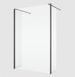 RONAL BTE2 krátká otočná stěna v 90°pro Walk-in zvláštní rozměry,gun metal brushed,čiré BTE2SM12607
