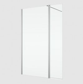 RONAL BTE3 krátká otočná stěna ve 180° pro Walk-in š.406mm, aluchrom, sklo čiré  BTE304065007