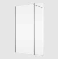 RONAL BTE3 krátká otočná stěna ve 180° pro Walk-in š.406mm, aluchrom, sklo čiré  BTE304065007
