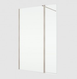 RONAL BTE3 krátká otočná stěna ve 180° pro Walk-in š.406mm, bronze brushed, sklo čiré  BTE304062807