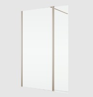 RONAL BTE3 krátká otočná stěna ve 180° pro Walk-in š.406mm, champagne metal, sklo čiré  BTE304062207