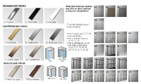 RONAL EASY 2.0 D40 pevná stěna samostatná š. 900 mm, nickel brushed, sklo čiré D400902507
