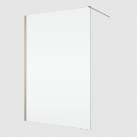 RONAL EASY 2.0 D40 pevná stěna samostatná š. 900 mm, champagne metal, sklo čiré  D400902207