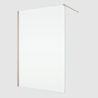 RONAL EASY 2.0 D40 pevná stěna samostatná š. 900 mm, champagne metal, sklo čiré  D400902207