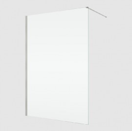 RONAL EASY 2.0 D40 pevná stěna samostatná š. 900 mm, nickel brushed, sklo čiré  D400902507