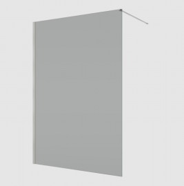 RONAL EASY 2.0 D40 pevná stěna samostatná š. 900 mm, nickel brushed, sklo šedé  D400902520