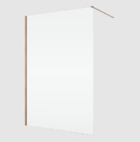 RONAL EASY 2.0 D40 pevná stěna samostatná š. 900 mm, copper brushed, sklo čiré  D400902707