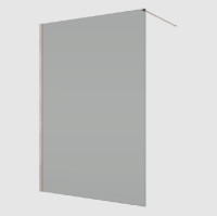 RONAL EASY 2.0 D40 pevná stěna samostatná š. 900 mm, bronze brushed, sklo šedé  D400902820