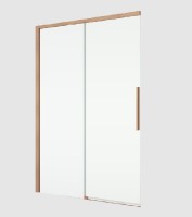 RONAL ORIANA sprchové dveře 1-křídlé+pevná stěna, š.1200 copper brushed,čiré   D36S21202707