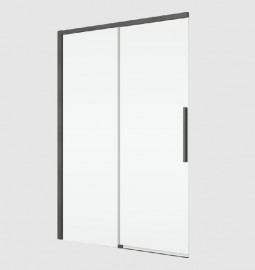 RONAL ORIANA sprchové dveře 1-křídlé+pevná stěna, š.1200 gun metal brushed,čiré   D36S21202607