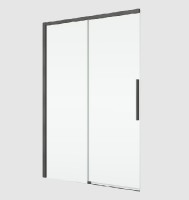 RONAL ORIANA sprchové dveře 1-křídlé+pevná stěna, š.1200 gun metal brushed,čiré   D36S21202607