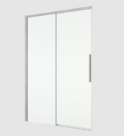 RONAL ORIANA sprchové dveře 1-křídlé+pevná stěna, š.1400 nickel brushed,čiré   D36S21402507