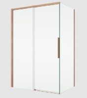 RONAL ORIANA boční stěna v 90°, š.1000, copper brushed,čiré   D36F11002707