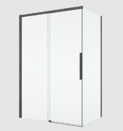 RONAL ORIANA boční stěna v 90°, š.1000, gun metal brushed,čiré   D36F11002607