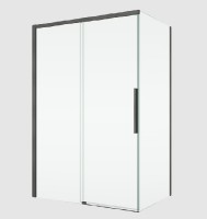 RONAL ORIANA boční stěna v 90°, š.1000, gun metal brushed,čiré   D36F11002607