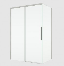 RONAL ORIANA boční stěna v 90°, š.1000, nickel brushed,čiré   D36F11002507