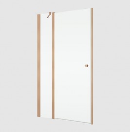 RONAL SOLINO SOL13 jednokřídlé dveře + pevná stěna 900 copper brushed, sklo čiré  SOL1309002707