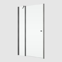 RONAL SOLINO SOL13 jednokřídlé dveře + pevná stěna 750 gun metal brushed, sklo čiré  SOL1307502607