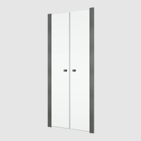 RONAL SOLINO SOL2 sprchové dveře dvoukřídlé 1000 gun metal brushed, sklo čiré  SOL210002607