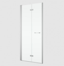 RONAL SOLINO SOLF1 dvoudílné dveře skládací, pravé 1200 aluchrom, sklo čiré  SOLF1D1205007