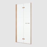 RONAL SOLINO SOLF1 dvoudílné dveře skládací, levé 700 copper brushed, sklo čiré  SOLF1G0702707